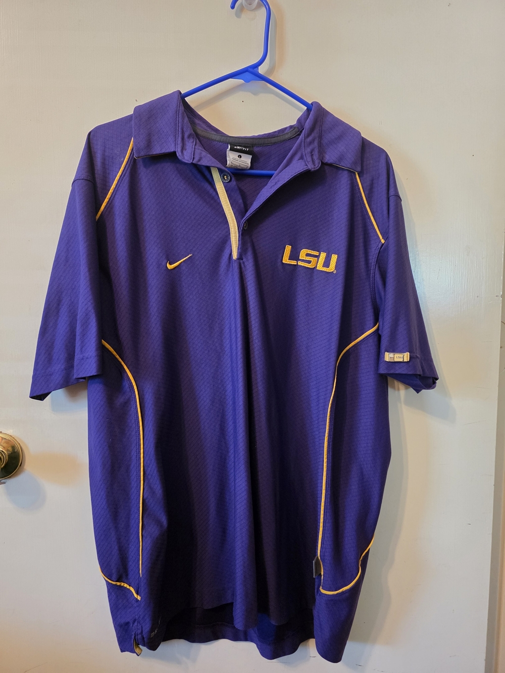 LSU Men’s Purple Nike Polo Shirt